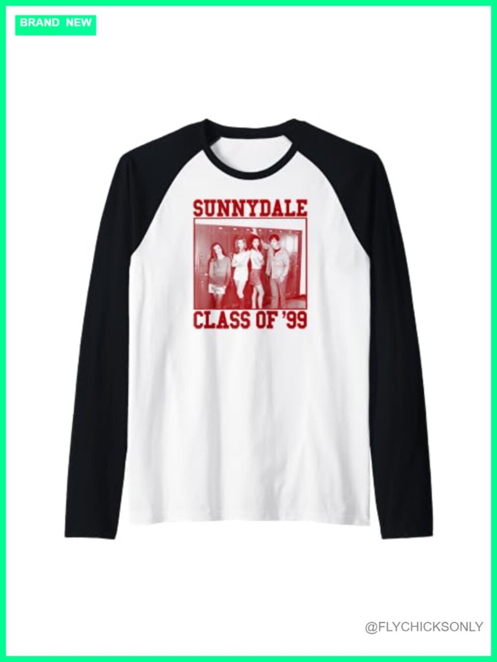 Buffy Vampire Slayer Sunnydale High Raglan Baseball Tee